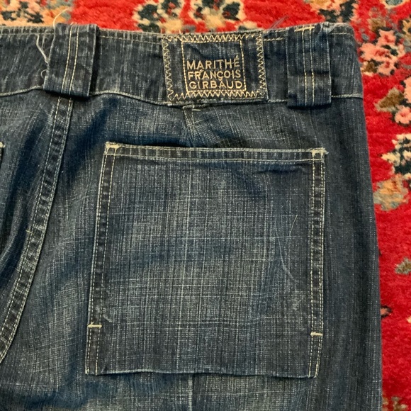 Vintage Le Jean de Marithe Francois Girbaud  Denim Jeans ROLL UP CUFFS HONG KONG - Picture 10 of 16